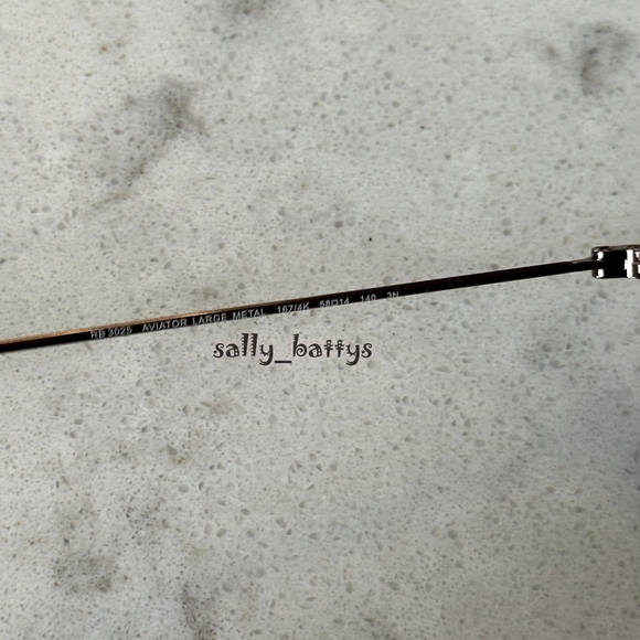 RayBan (Store Display) Aviator Reflective Purple Lenses RB3025 Mirror - Picture 11 of 17